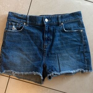 LOFT Dark Blue Jean Shorts